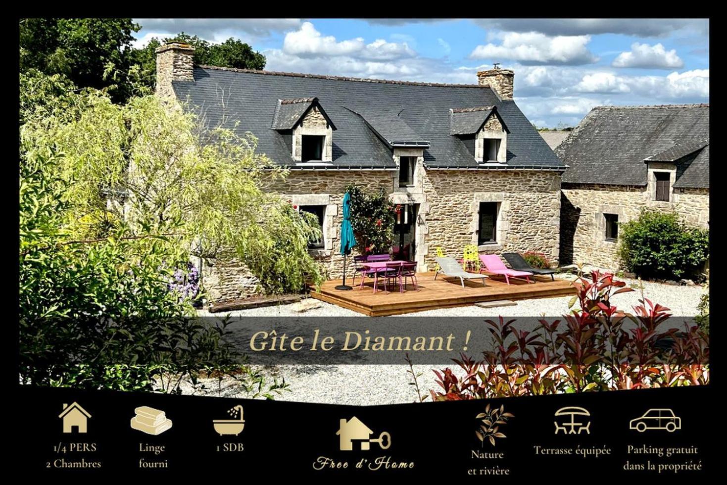 Gite Diamant, Vallee Du Scorff, Nature, Bien-Etre Arzano Экстерьер фото